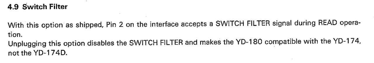 SWITCH FILTER