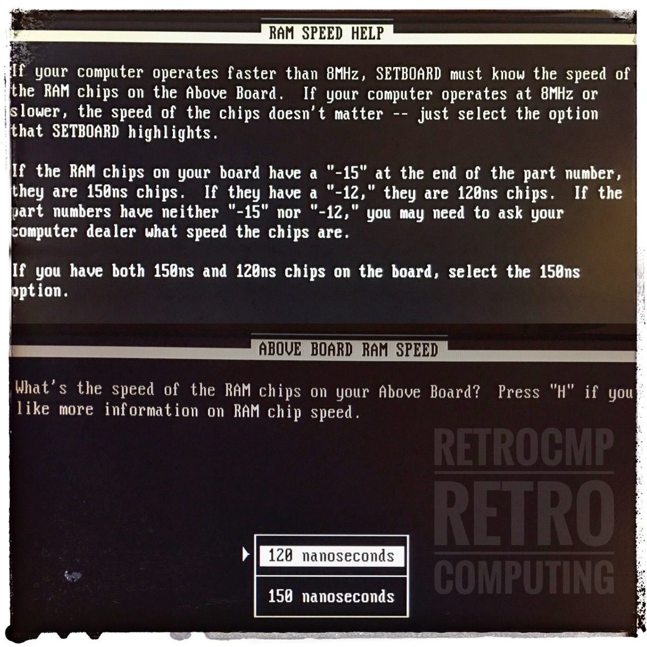 Above Board RAM Speed