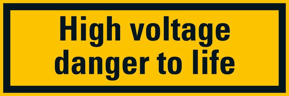 WARNING - DANGER TO LIFE - WARNING