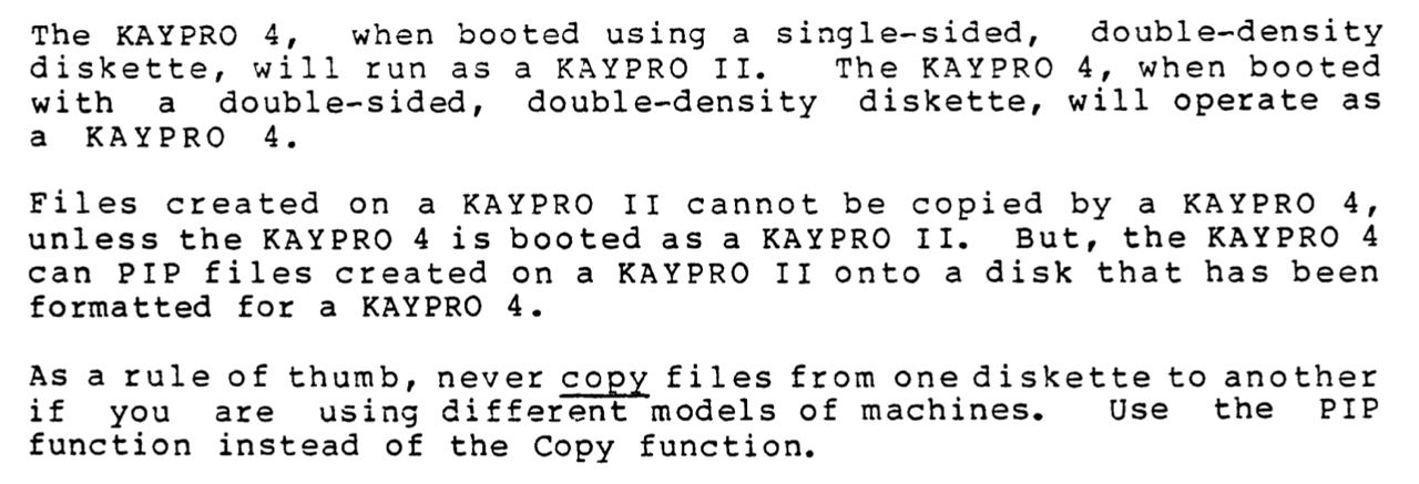 Booting a Kaypro 4