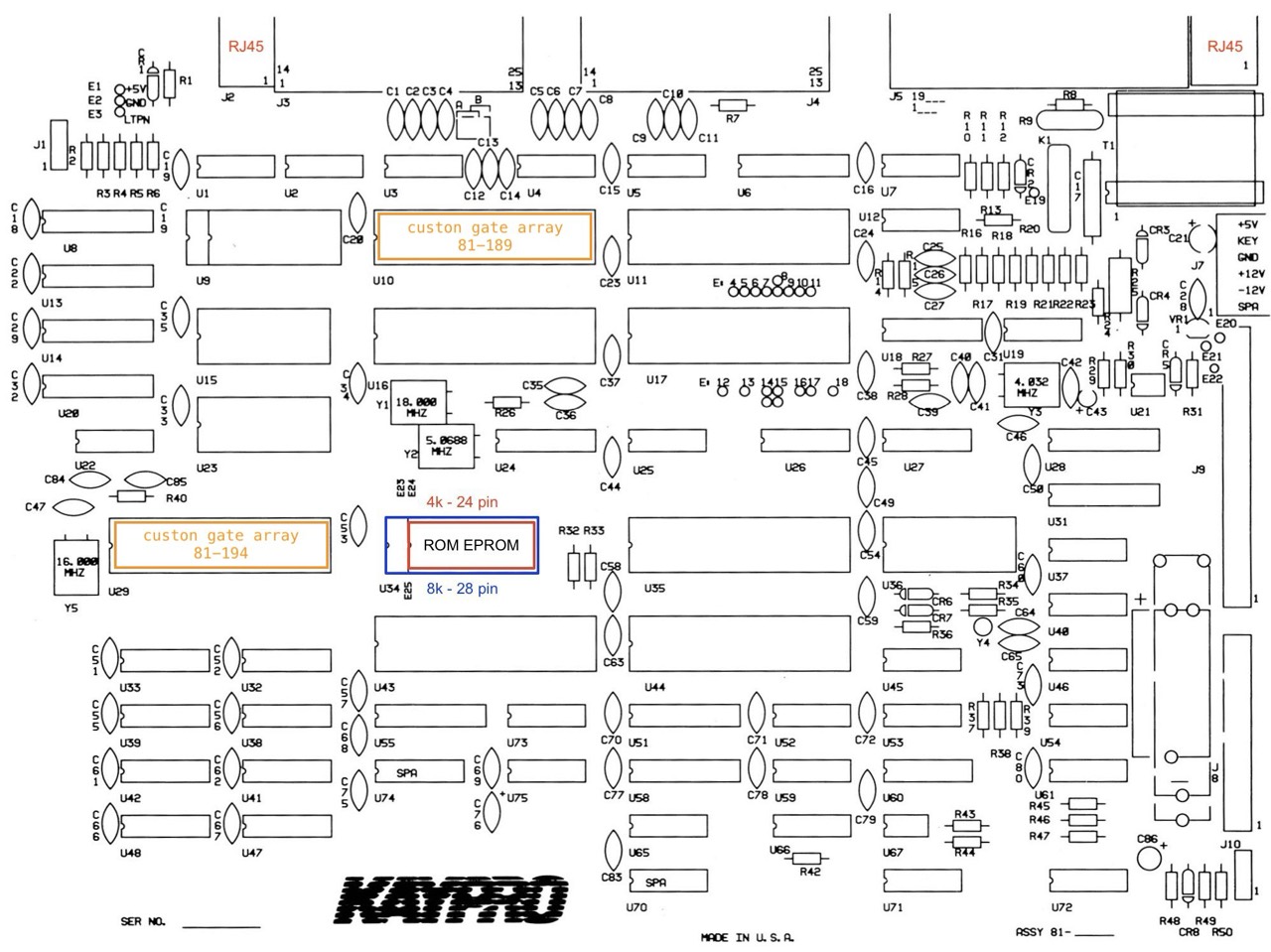 Kaypro Universal Board
